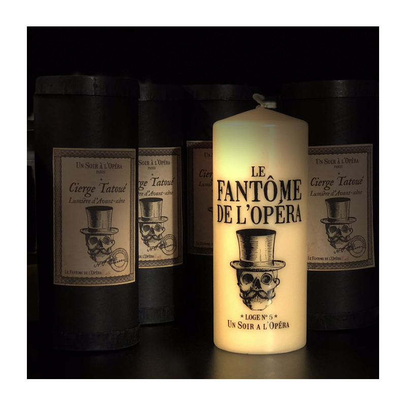 UN SOIR A L'OPERA Bougie LE FANTÔME DE L'OPÉRA