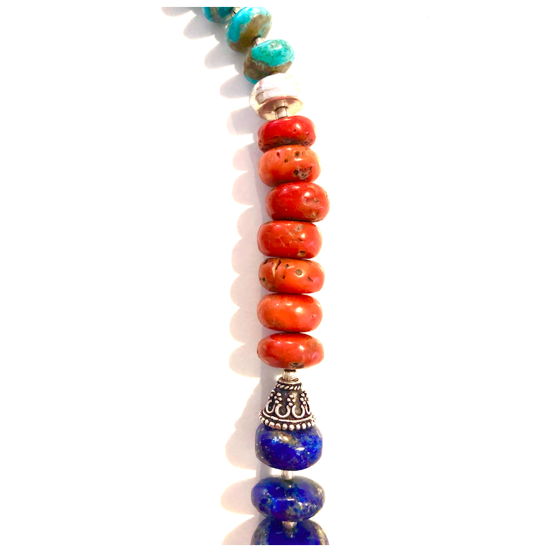 SILVER LAKE Gros Collier de Perles