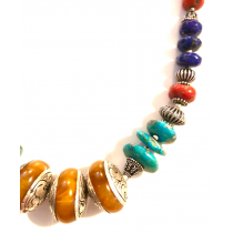 SILVER LAKE Gros Collier de Perles