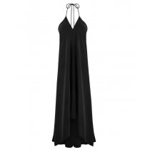 MARE DI LATTE Robe en Soie IVINA Black