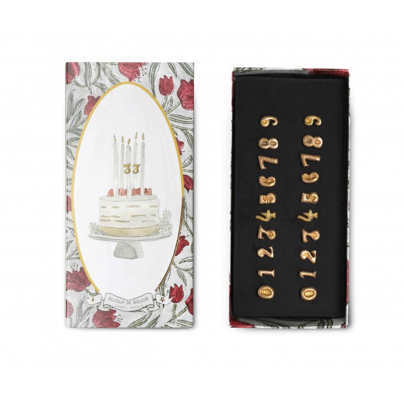 BONCŒURS Bijou de bougie ANNIVERSAIRE