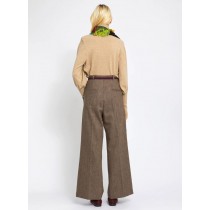 LAURENCE BRAS pantalon TWISTER laine