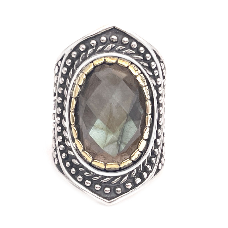 JALAN JALAN Bague J867 Labradorite facettée