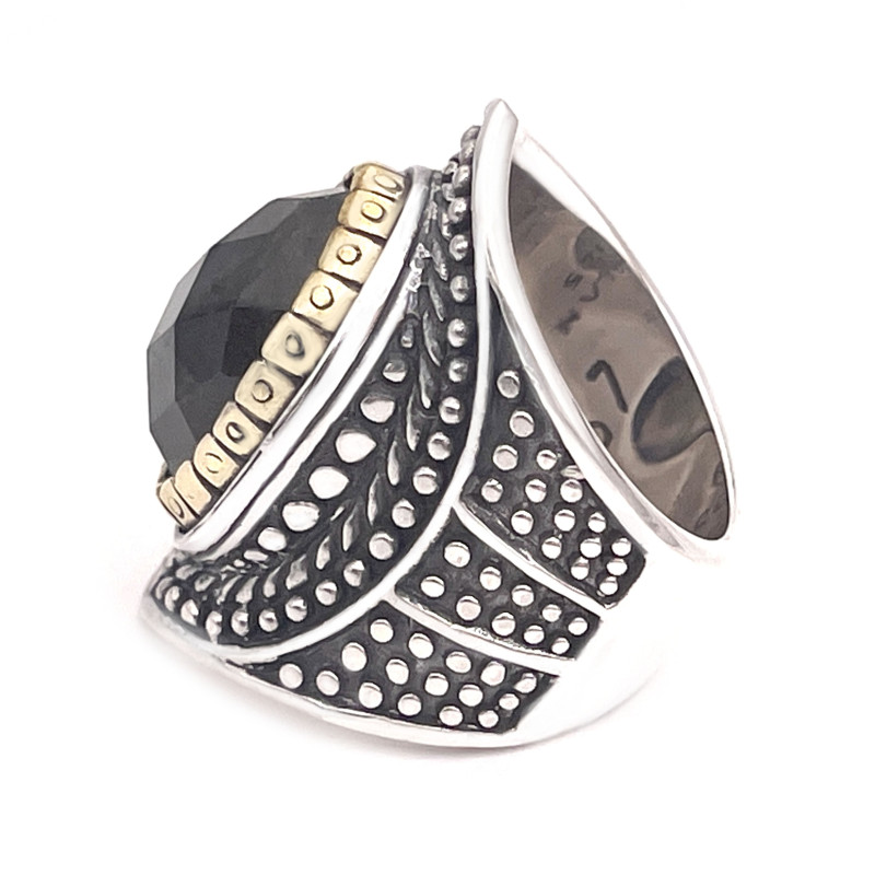 JALAN JALAN Bague J867 Labradorite facettée