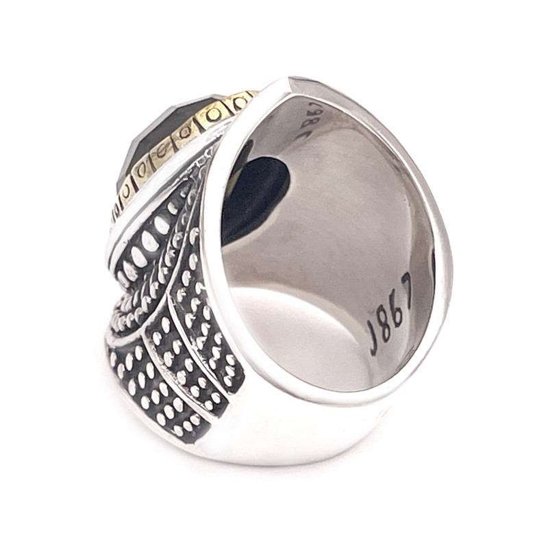 JALAN JALAN Bague J867 Labradorite facettée