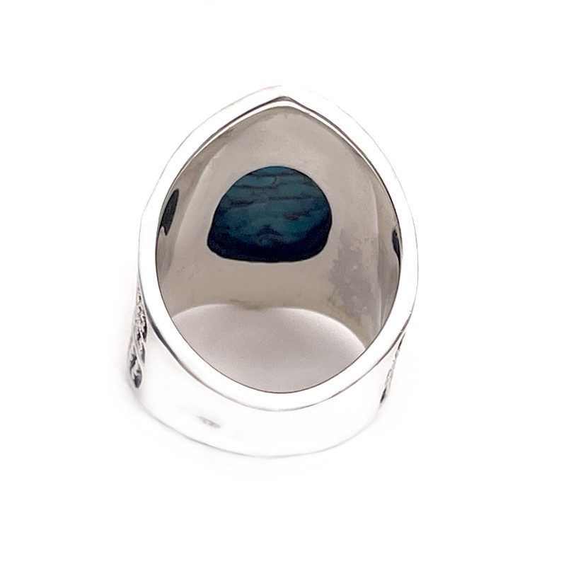 JALAN JALAN Bague J867 Turquoise Mohave bleue