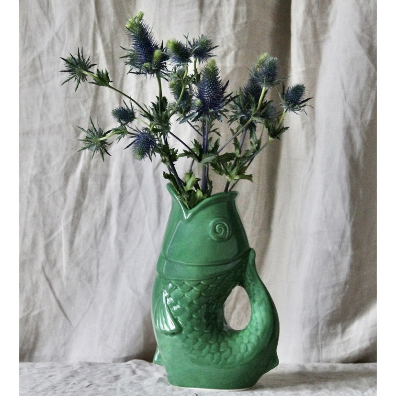 OPJET vase/carafe POISSON vert