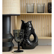 OPJET vase/carafe POISSON noir