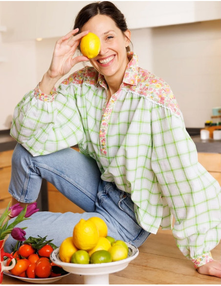 PAOLINA blouse PISTACHO
