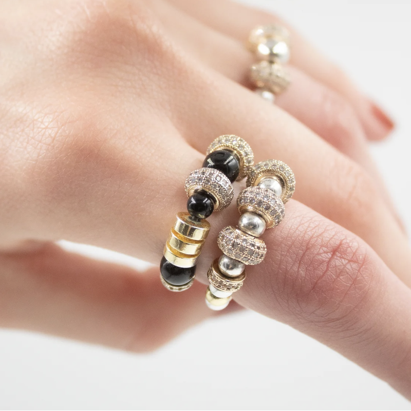 SIGAL Bague NEFERTITI Noir