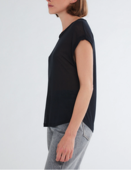 MAJESTIC FILATURES Tee Shirt noir