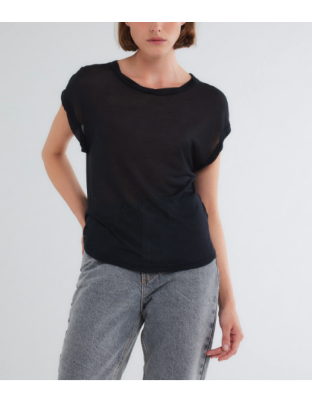 MAJESTIC FILATURES Tee Shirt noir