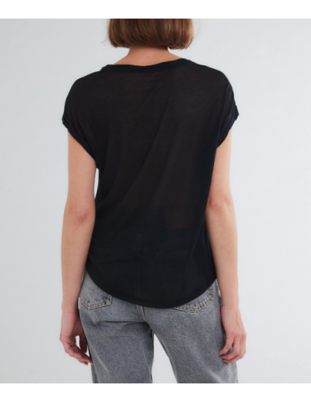 MAJESTIC FILATURES Tee Shirt noir