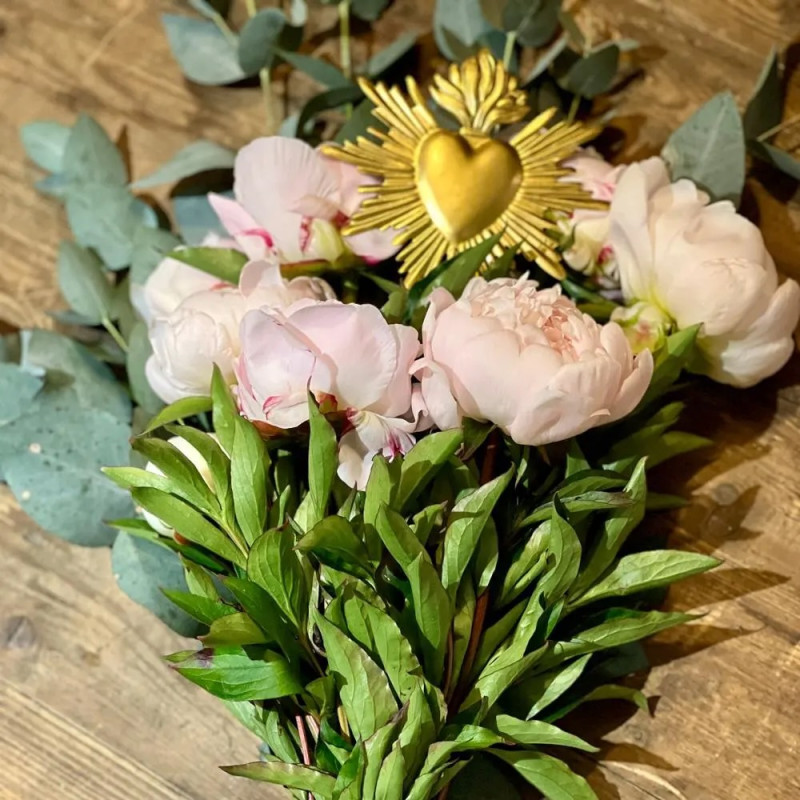 BONCŒURS bijou de bouquet COEUR SACRÉ