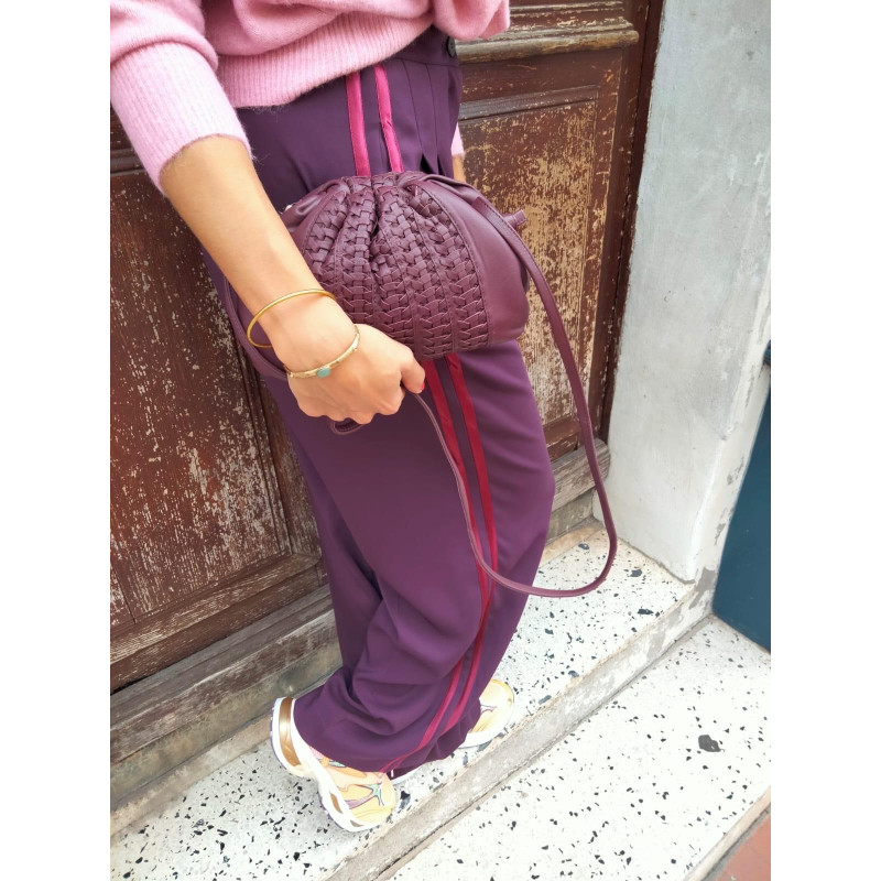 SISTA PARIS Sac UNIQ BIG Tressé Wine