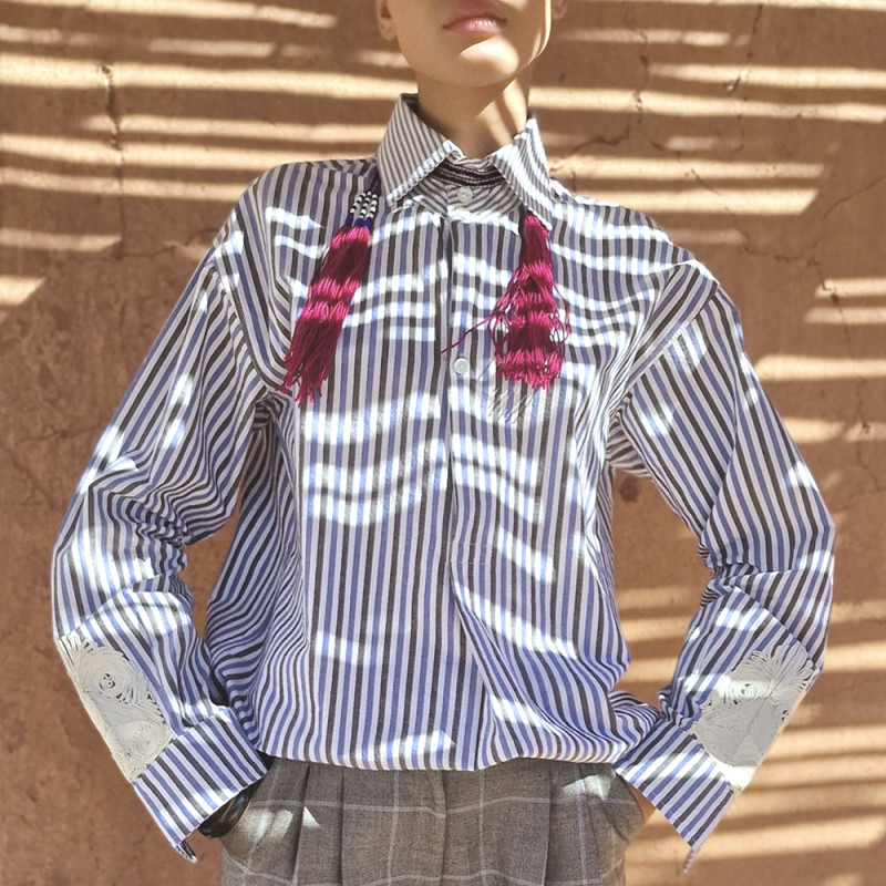 CLARAMONTE Chemise BOYFRIEND à rayures