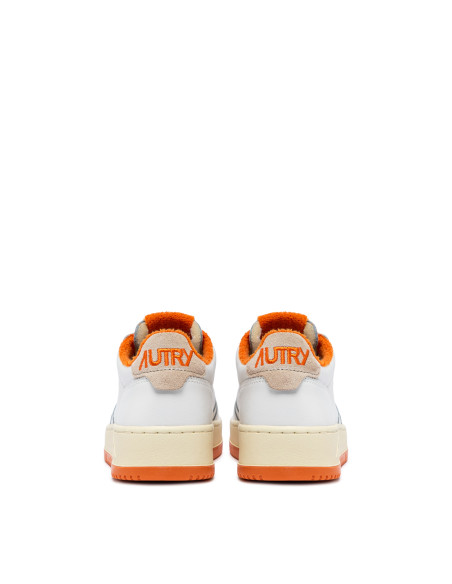 AUTRY Baskets MEDALIST LOW Blanc / Orange