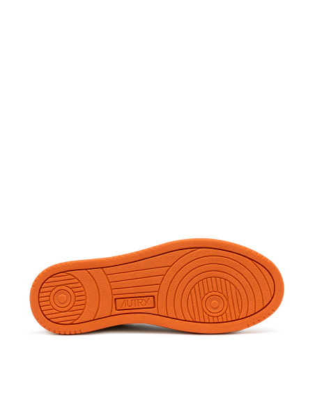 AUTRY Baskets MEDALIST LOW Blanc / Orange