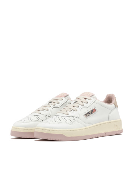 AUTRY Baskets MEDALIST LOW Blanc / Rose