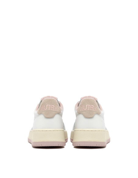 AUTRY Baskets MEDALIST LOW Blanc / Rose