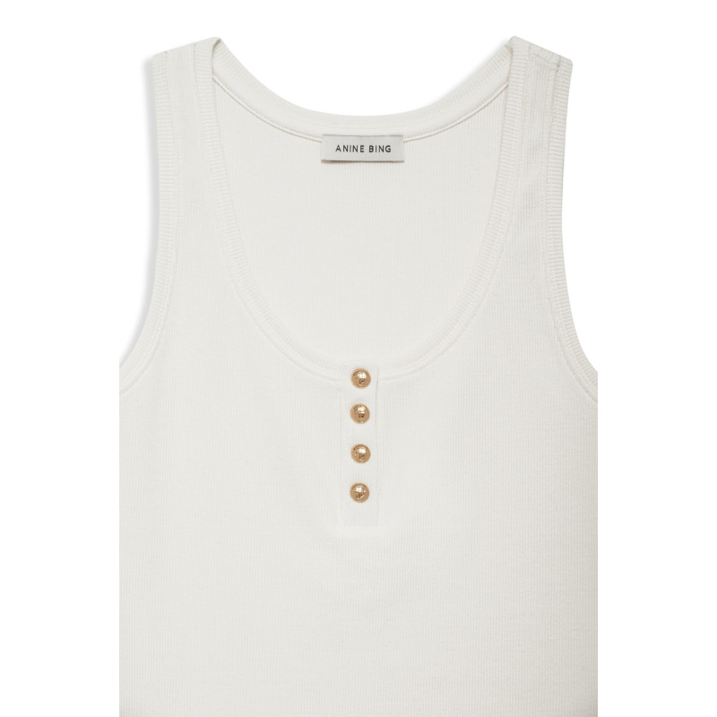 ANINE BING T-Shirt ALESSIA TANK Ivoire
