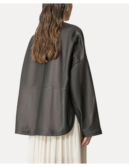 forte_forte veste cuir nappa