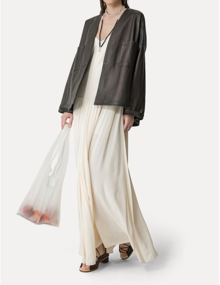 forte_forte veste cuir nappa