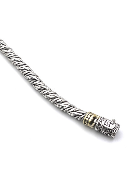 JALAN JALAN Bracelet Argent et Laiton 3888