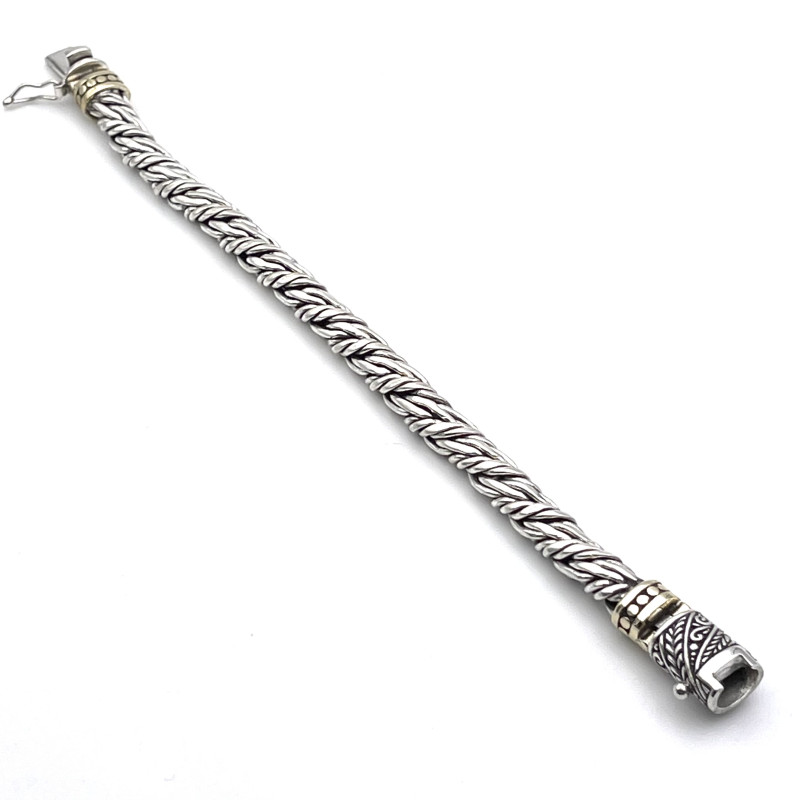 JALAN JALAN Bracelet Argent et Laiton 3888