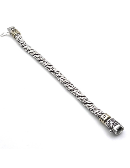 JALAN JALAN Bracelet Argent et Laiton 3888