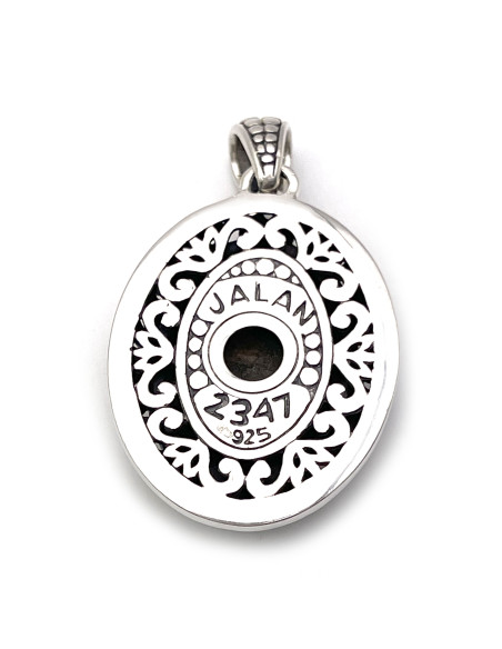 JALAN JALAN Pendentif Argent et Jaspe Ocean 2347