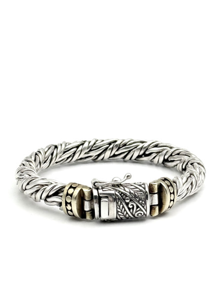 JALAN JALAN Bracelet Argent et Laiton 3888