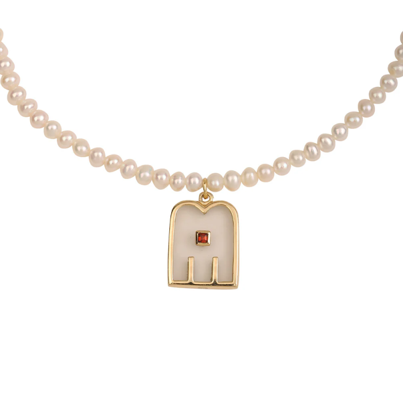 DOROTHEE SAUSSET Collier THALI Cristal Pearl