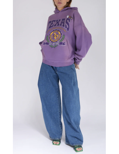 NEWTONE Hoodie SKYLER Vintage Purple TEXAS