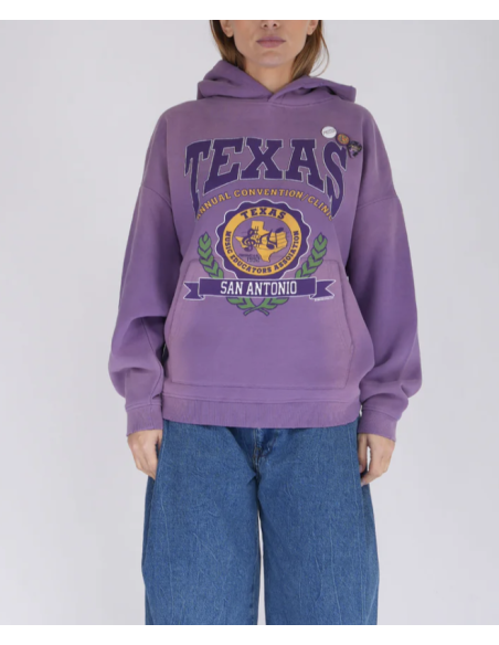 NEWTONE Hoodie SKYLER Vintage Purple TEXAS