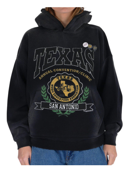 NEWTONE Hoodie SKYLER Vintage Black TEXAS