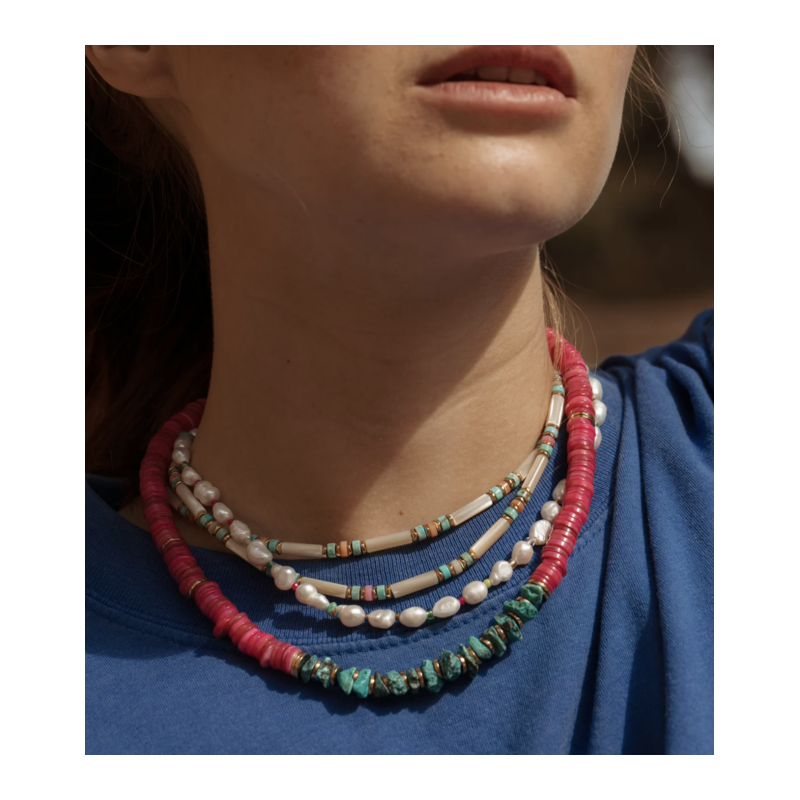 VADI Collier BRAZILIA Framboise