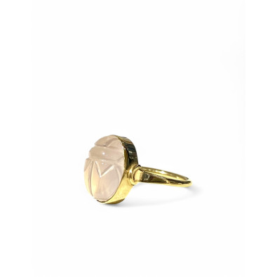 VADI bague PETIT SCARABÉE calcédoine