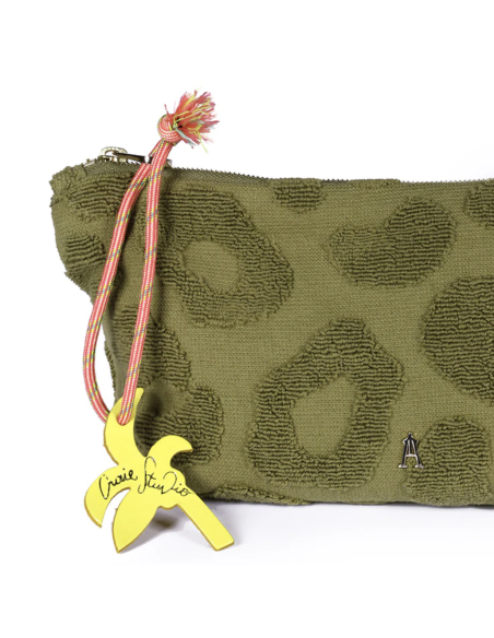 CRAIE STUDIO Pochette MINI SABLE Léo Kaki