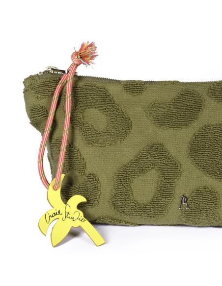 CRAIE STUDIO Pochette MINI SABLE Léo Kaki