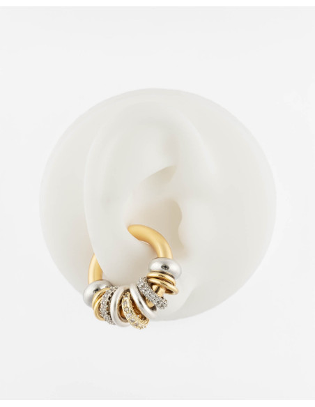 SIGAL Earcuff EYELET SHINY White