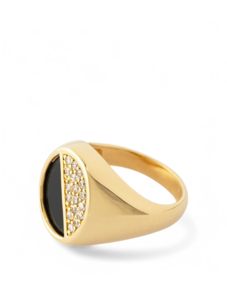 SIGAL Bague HALO Onyx