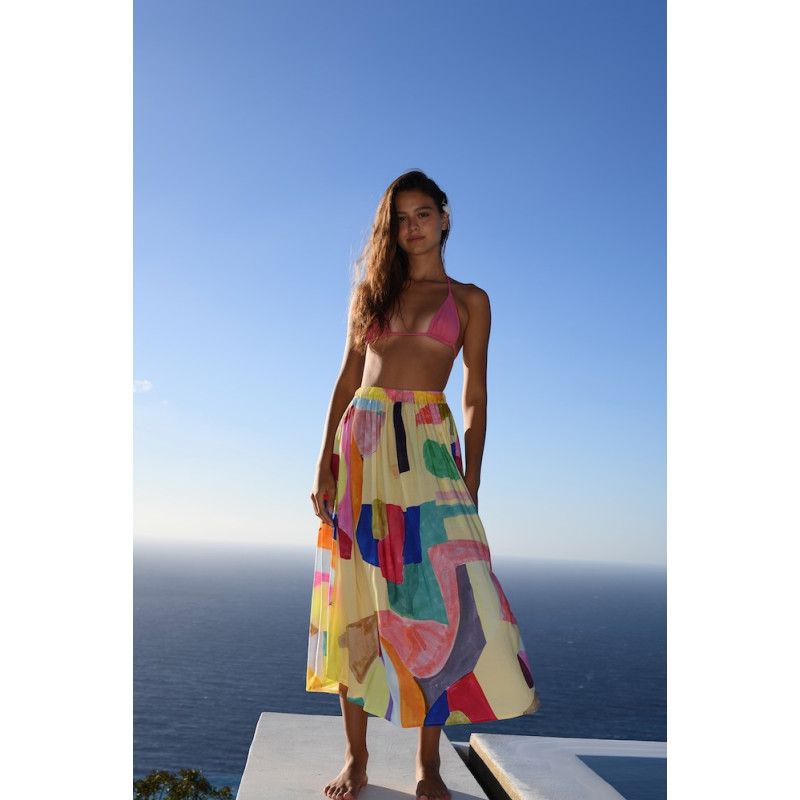 G.KERO Jupe GAUDI JAUNE