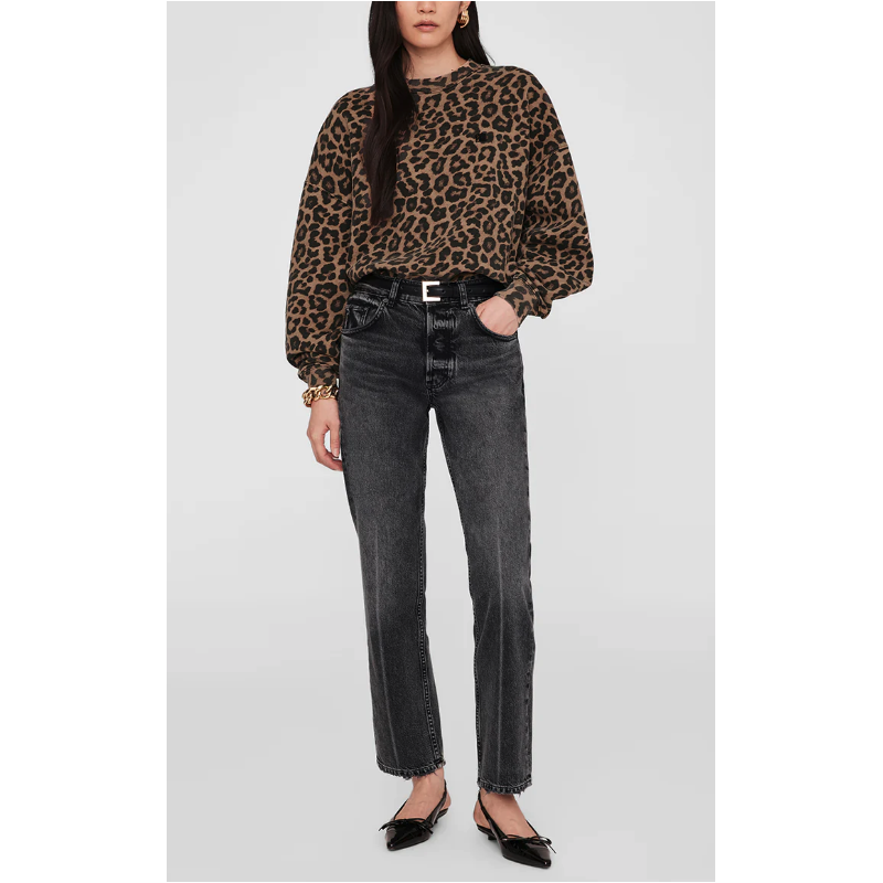 ANINE BING Sweatshirt MILES Léopard