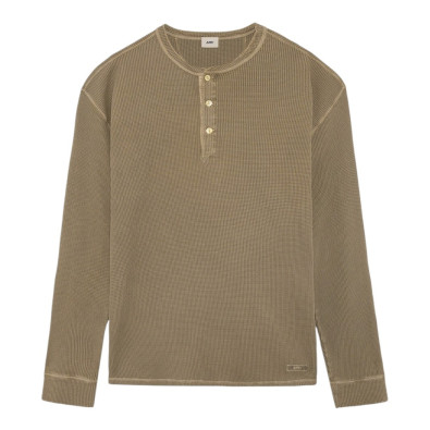 AUTRY T-Shirt Manches Longues Waffle Serafino