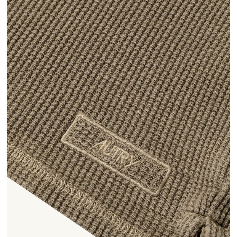 AUTRY T-Shirt Manches Longues Waffle Serafino