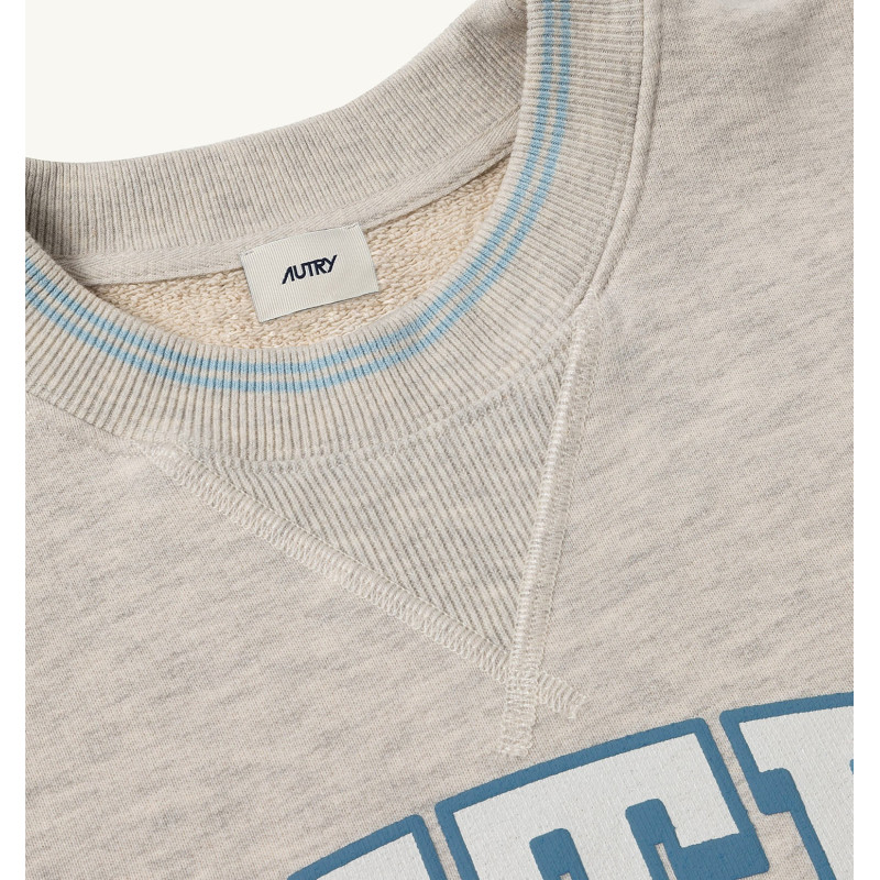 AUTRY Sweatshirt COLLEGE Gris chiné