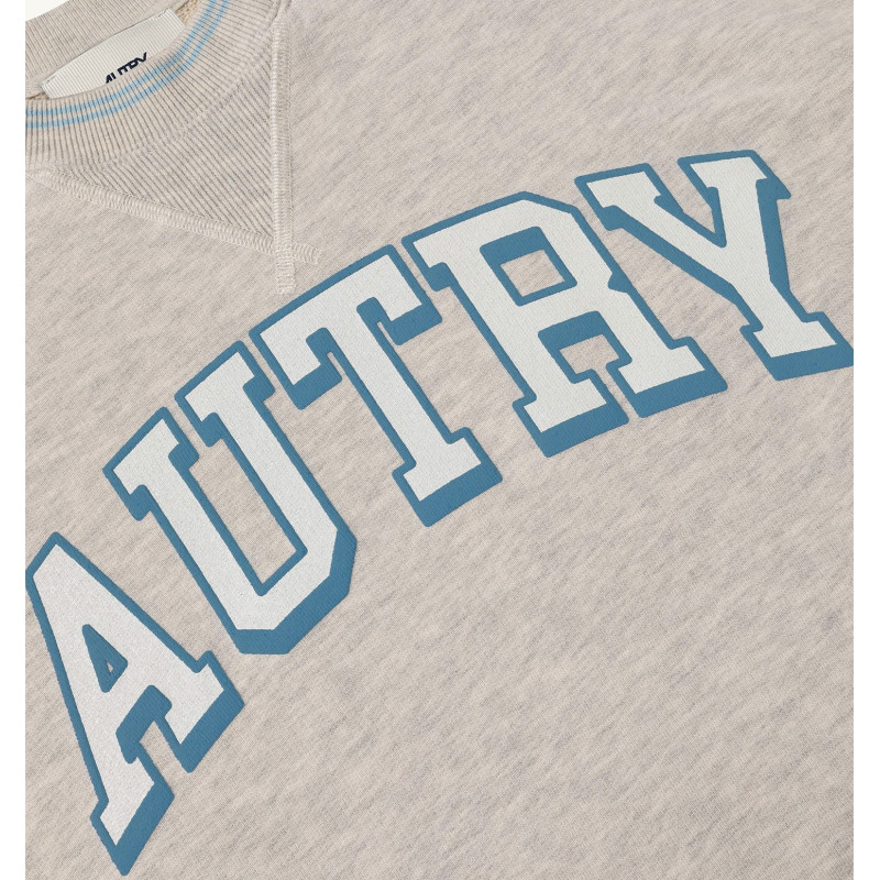 AUTRY Sweatshirt COLLEGE Gris chiné