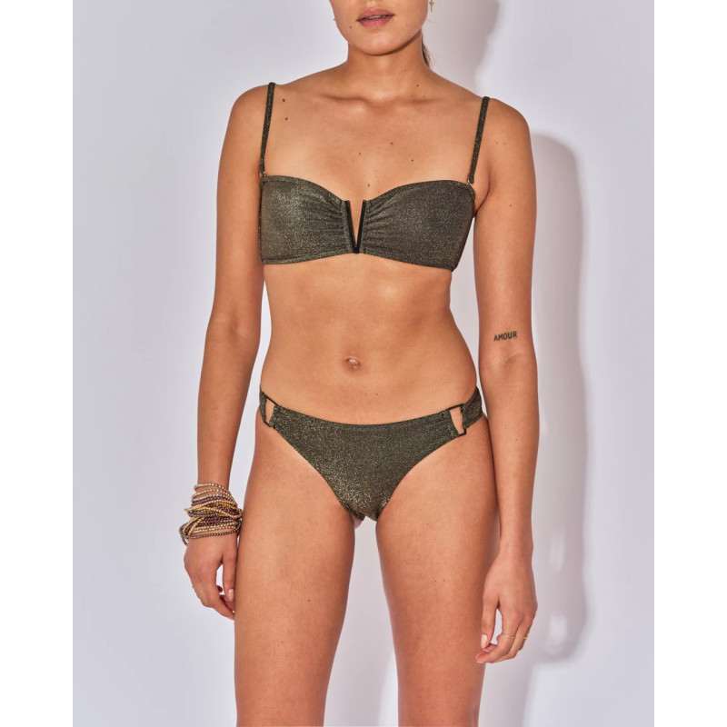 BELIZA Bas de Maillot SHIRAZ Lurex Noir
