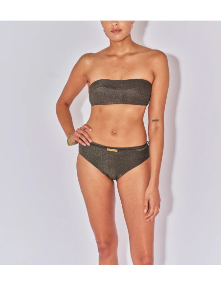 BELIZA Bas de Maillot NIKI Lurex Noir